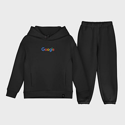Детский костюм оверсайз Google, цвет: черный