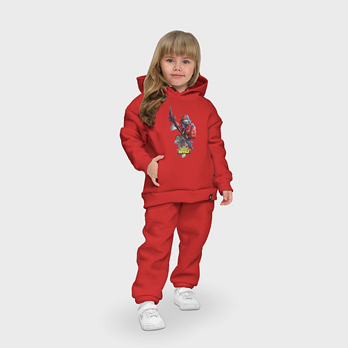 Детский костюм оверсайз Fortnite Battle Royale / Красный – фото 3