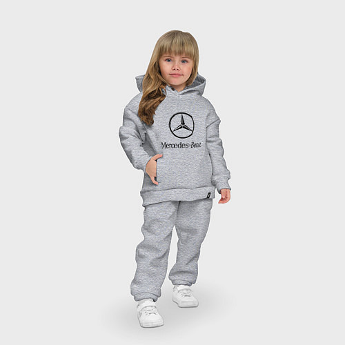 Детский костюм оверсайз Logo Mercedes-Benz / Меланж – фото 3