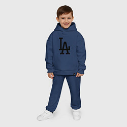 Детский костюм оверсайз LA: Los Angeles, цвет: тёмно-синий — фото 2