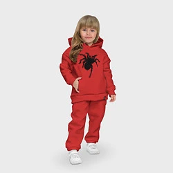 Детский костюм оверсайз Черный паук, цвет: красный — фото 2