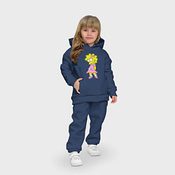 Детский костюм оверсайз Лиза милашка, цвет: тёмно-синий — фото 2