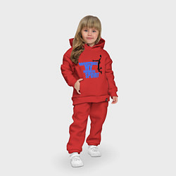 Детский костюм оверсайз Basketball - my favorite, цвет: красный — фото 2