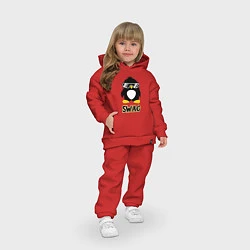 Детский костюм оверсайз SWAG Penguin, цвет: красный — фото 2