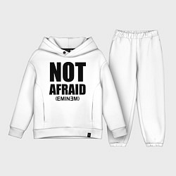 Детский костюм оверсайз Not Afraid, цвет: белый