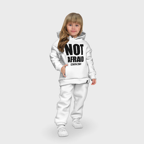 Детский костюм оверсайз Not Afraid / Белый – фото 3