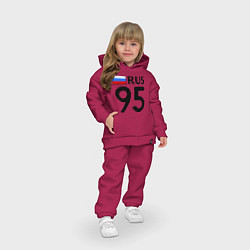 Детский костюм оверсайз RUS 95, цвет: маджента — фото 2