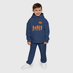 Детский костюм оверсайз Misfits Orange, цвет: тёмно-синий — фото 2