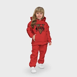 Детский костюм оверсайз GTA V: Logo, цвет: красный — фото 2