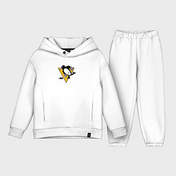 Детский костюм оверсайз Pittsburgh Penguins: Evgeni Malkin, цвет: белый