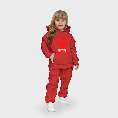 Детский костюм оверсайз PLUS ULTRA красный / Красный – фото 3