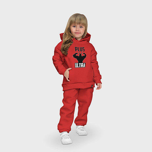 Детский костюм оверсайз PLUS ULTRA черный / Красный – фото 3
