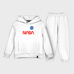 Детский костюм оверсайз Nasa mania, цвет: белый