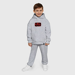 Детский костюм оверсайз Князь Анархия спина, цвет: меланж — фото 2