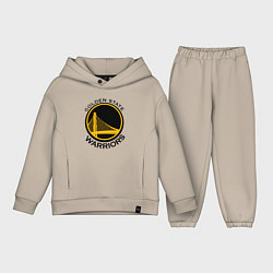 Детский костюм оверсайз GOLDEN STATE WARRIORS, цвет: миндальный