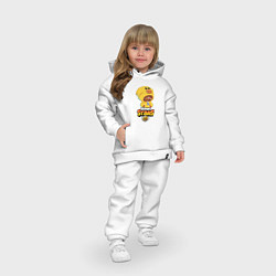 Детский костюм оверсайз BRAWL STARS SALLY LEON, цвет: белый — фото 2