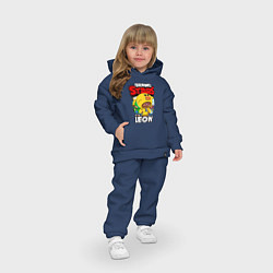 Детский костюм оверсайз BRAWL STARS LEON, цвет: тёмно-синий — фото 2