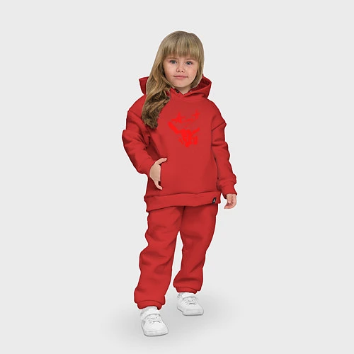 Детский костюм оверсайз АлисА / Красный – фото 3