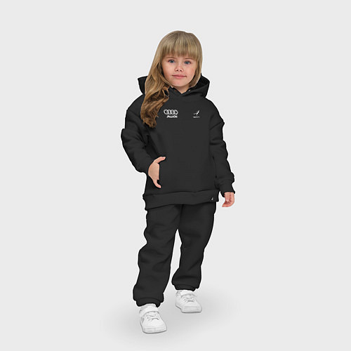 Детский костюм оверсайз Audi Quattro / Черный – фото 3