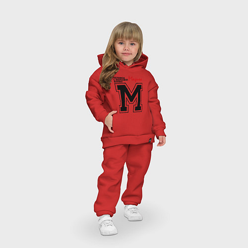 Детский костюм оверсайз Марина - человек с большой буквы / Красный – фото 3