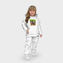 Детский костюм оверсайз MINECRAFT, цвет: белый — фото 2