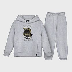 Детский костюм оверсайз Why I Have Trust Issues, цвет: меланж