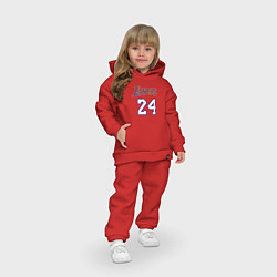 Детский костюм оверсайз Lakers 24, цвет: красный — фото 2