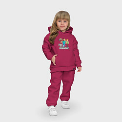 Детский костюм оверсайз MINECRAFT, цвет: маджента — фото 2