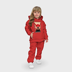 Детский костюм оверсайз Евангелион, цвет: красный — фото 2