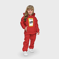 Детский костюм оверсайз Сода пищевая, цвет: красный — фото 2
