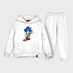 Детский костюм оверсайз SONIC, цвет: белый