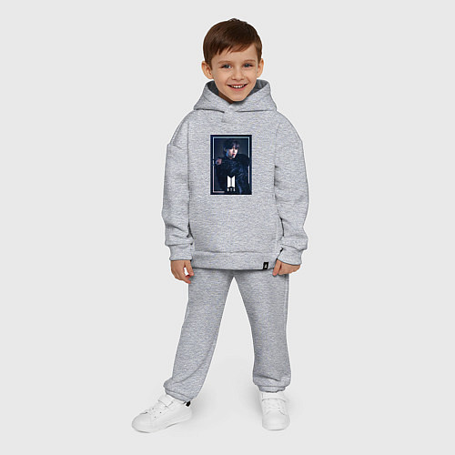 Детский костюм оверсайз BTS Black Swan / Меланж – фото 4