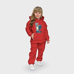 Детский костюм оверсайз PORTAL, цвет: красный — фото 2