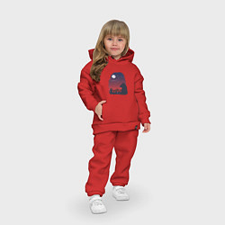 Детский костюм оверсайз Медведь, цвет: красный — фото 2