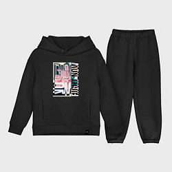 Детский костюм оверсайз Do now, right now, цвет: черный