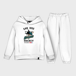 Детский костюм оверсайз SAN JOSE SHARKS, цвет: белый