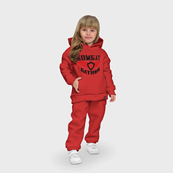 Детский костюм оверсайз Комбат батяня, цвет: красный — фото 2
