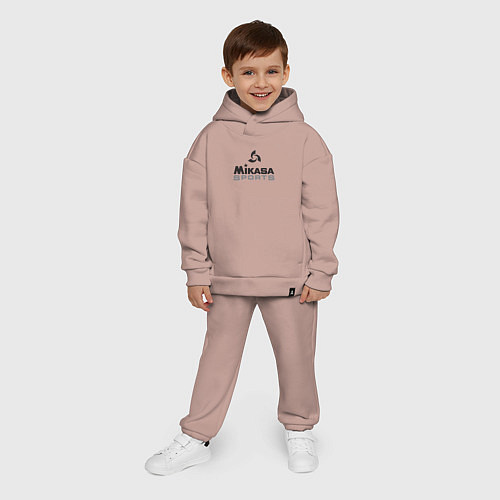 Детский костюм оверсайз MIKASA SPORTS / Пыльно-розовый – фото 4