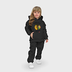 Детский костюм оверсайз CHICAGO BLACKHAWKS NHL, цвет: черный — фото 2