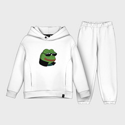 Детский костюм оверсайз Pepe в очках EZ, цвет: белый