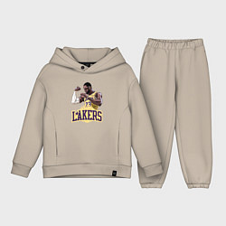 Детский костюм оверсайз LeBron - Lakers, цвет: миндальный