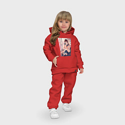 Детский костюм оверсайз Фотограф-тян, цвет: красный — фото 2