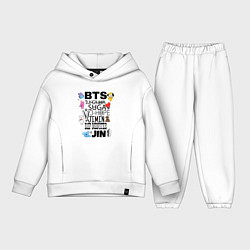 Детский костюм оверсайз BTS BT21, цвет: белый