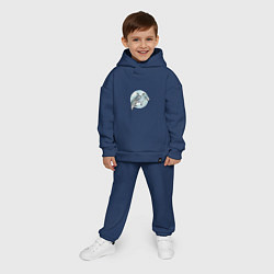 Детский костюм оверсайз Акула-молот, цвет: тёмно-синий — фото 2