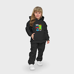 Детский костюм оверсайз Dino hipster, цвет: черный — фото 2