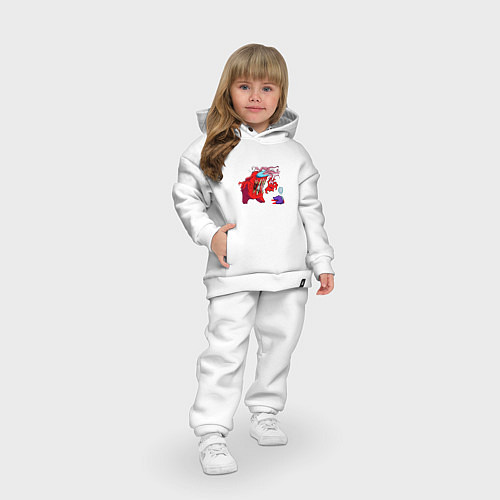 Детский костюм оверсайз Among Us Z / Белый – фото 3