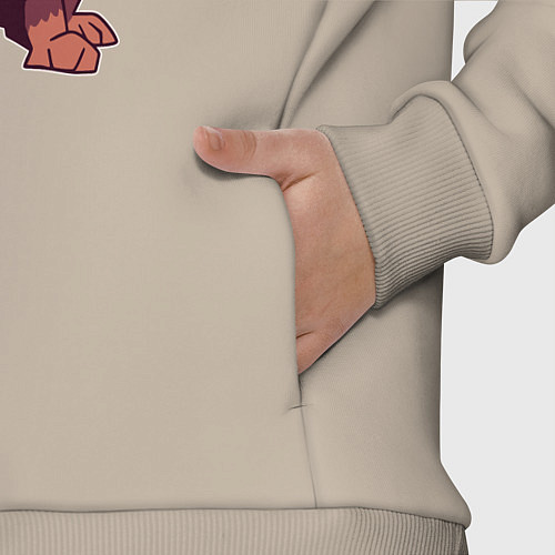 Детский костюм оверсайз Рождественский пёсик / Миндальный – фото 3