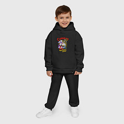 Детский костюм оверсайз Cuphead, главные герои, цвет: черный — фото 2