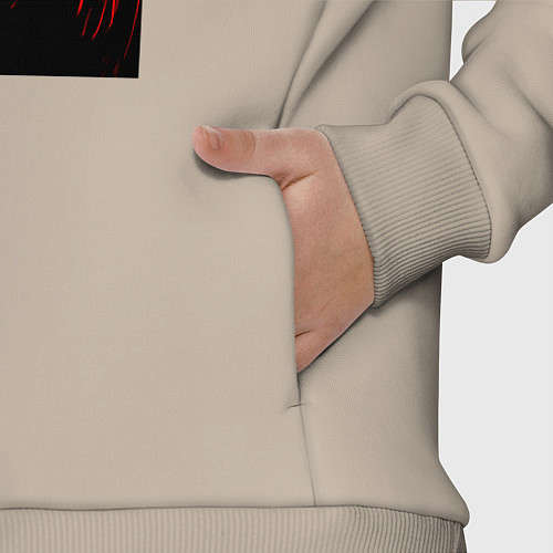 Детский костюм оверсайз Кровь Чосо Магическая Битва / Миндальный – фото 3