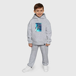 Детский костюм оверсайз Warframe, цвет: меланж — фото 2
